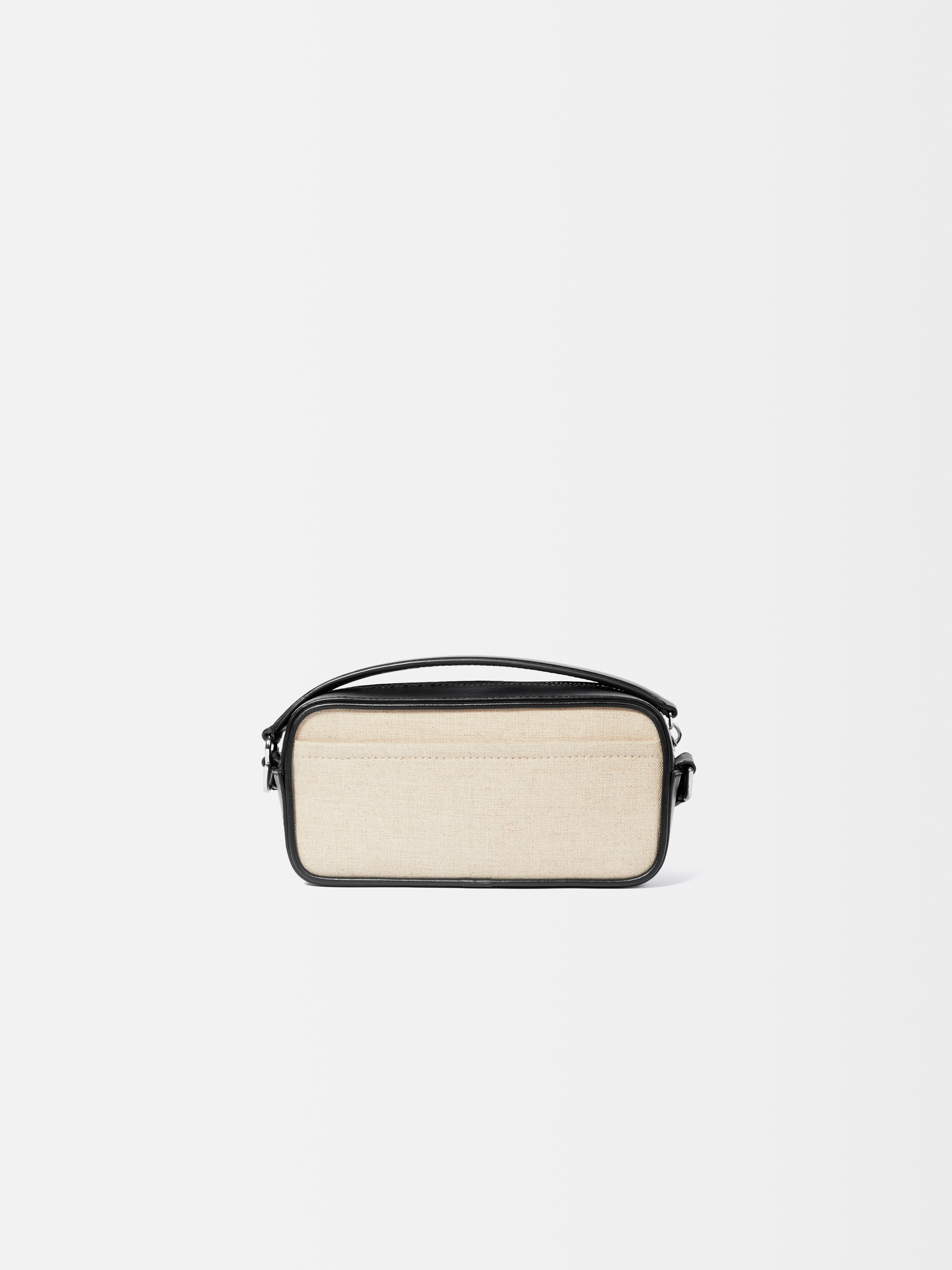 Jacquemus The Banetto Leather-trimmed Cross Body Bag In Neutral