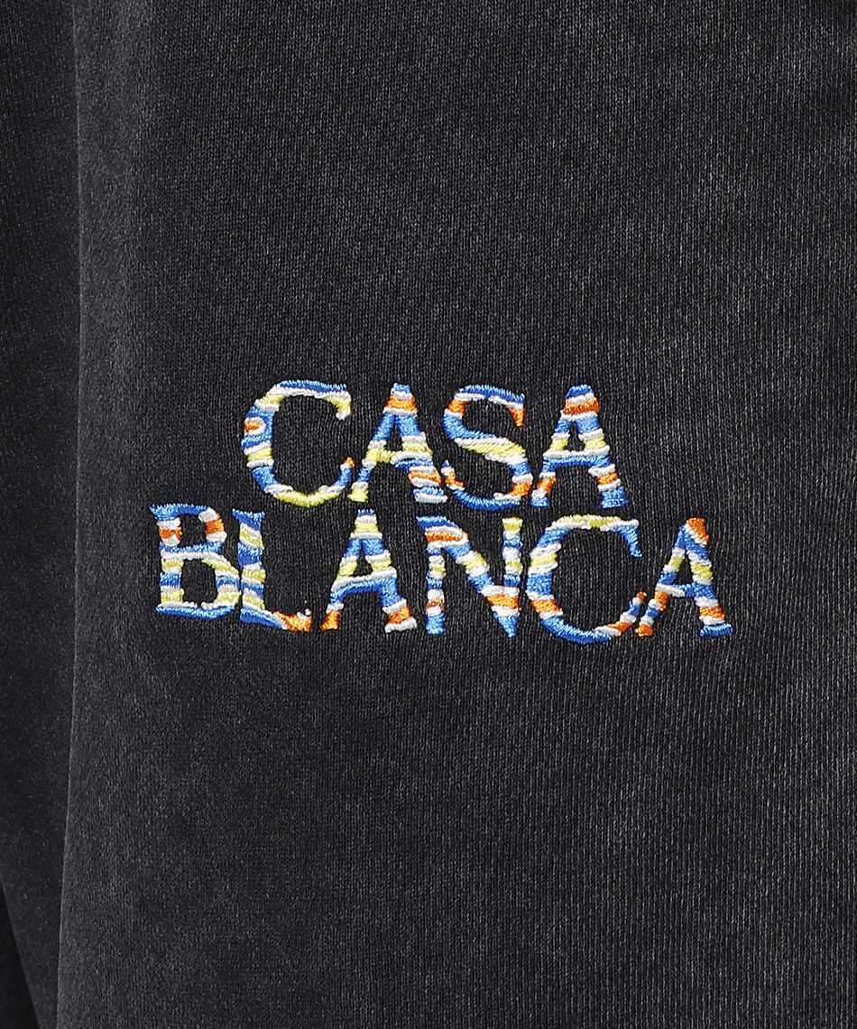 Casablanca Embroidered Logo Tapered Track Pants In Black