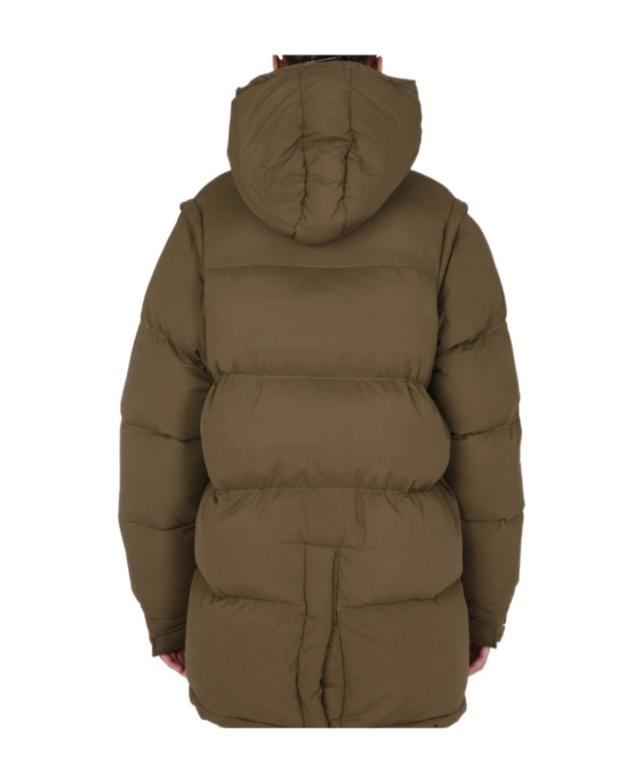 Sunnei Removable Sleeved Puffy Down Jacket In Green