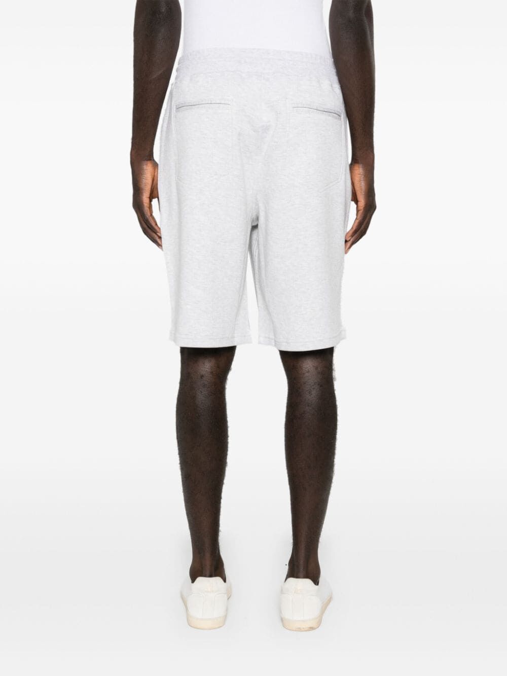 Brunello Cucinelli Elasticated-drawstring Waist Shorts In White