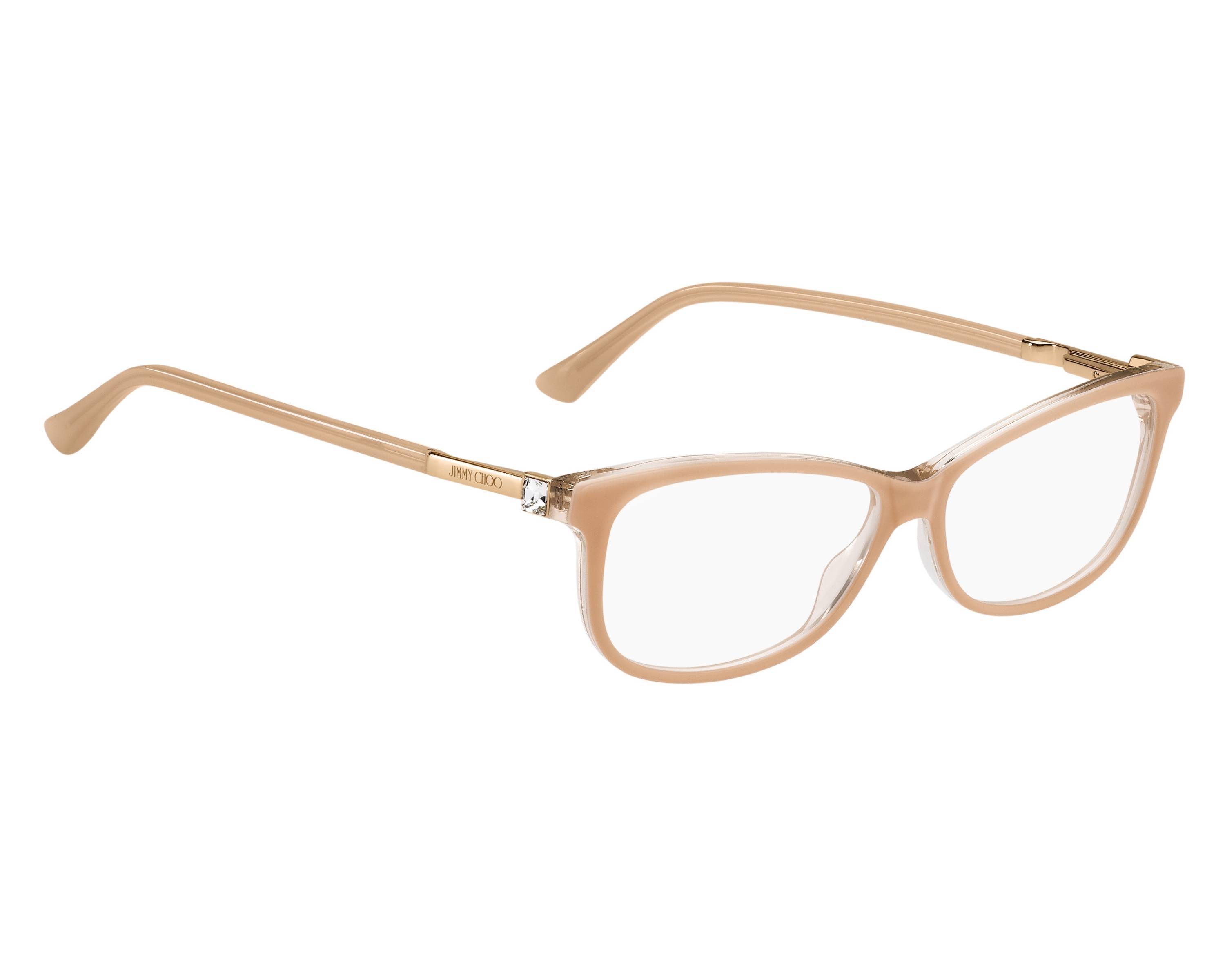 Jimmy Choo Eyewear Rectangular Frame Glasses In White