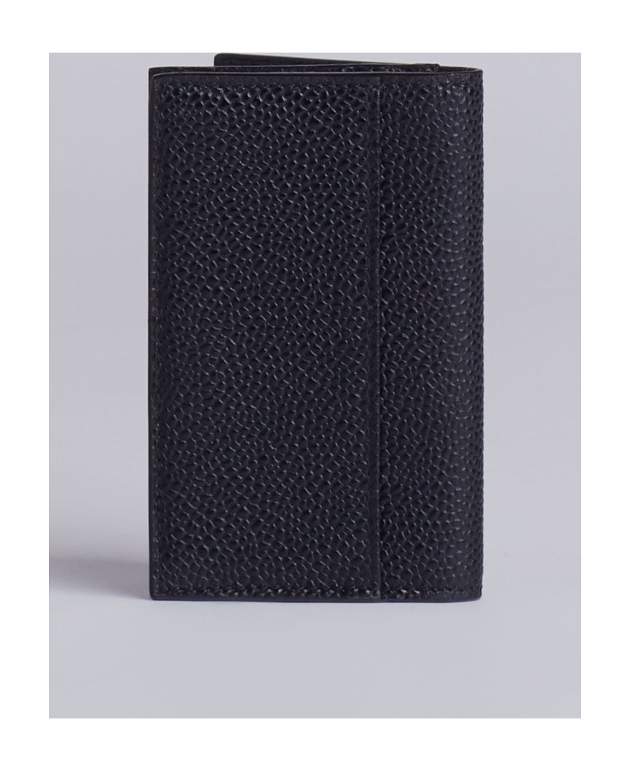 Thom Browne Logo Stamp Wallet In Black