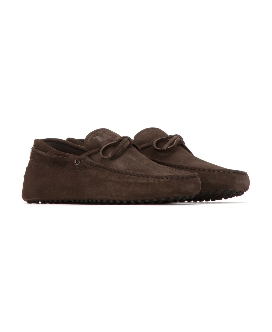 Tod's Gommino Suede Loafers In Black