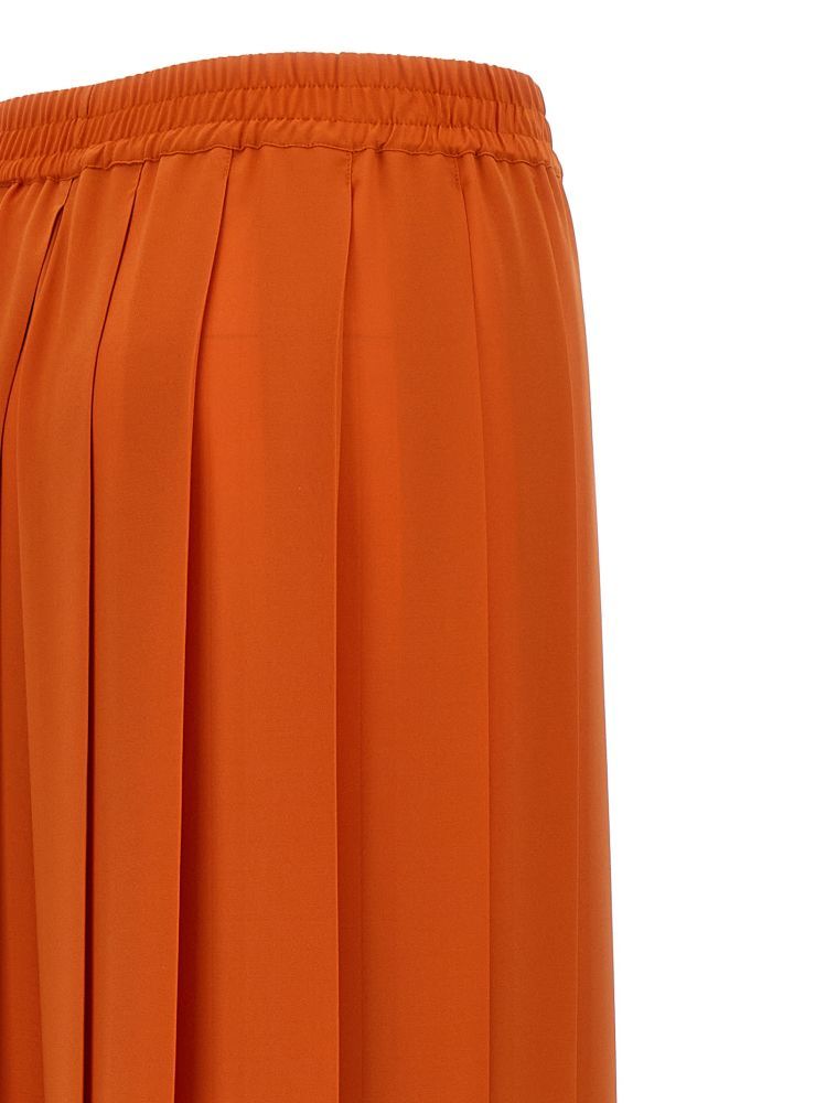 Gianluca Capannolo Orange Pleated Pants In Orange