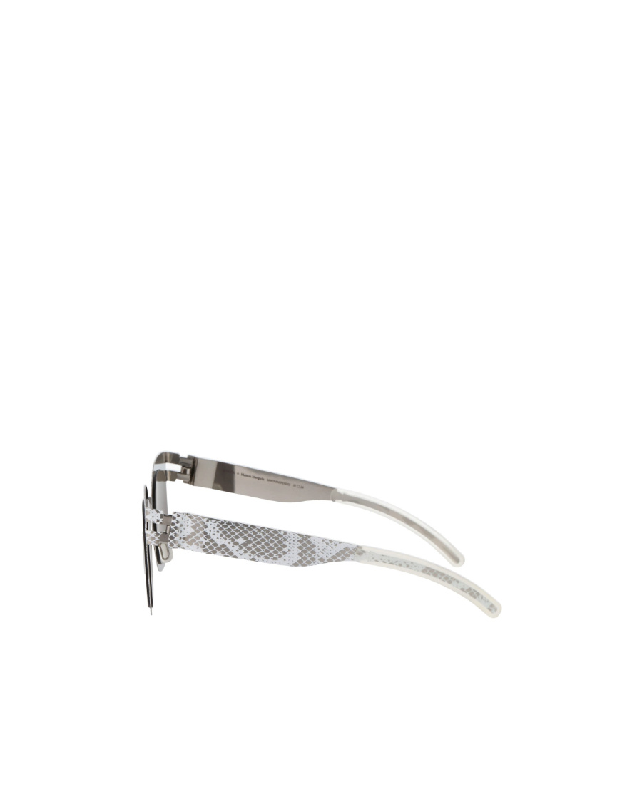Mykita Python-print Wayfarer-frame Sunglasses In Gray