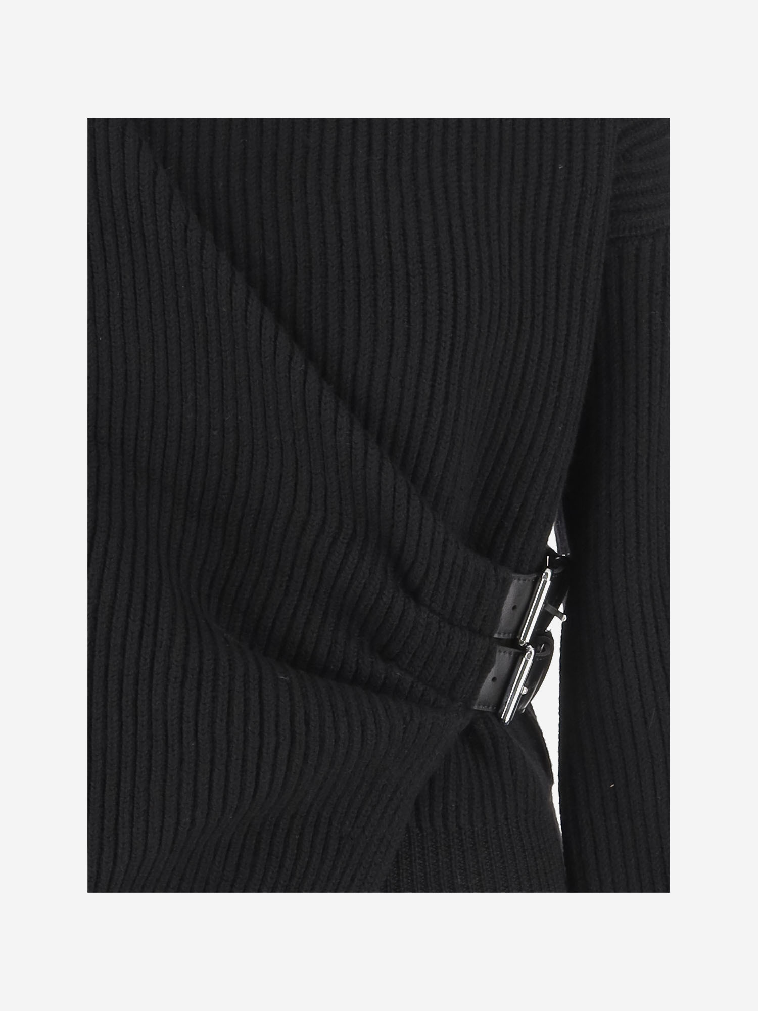 Blumarine Wool Sweater In Black