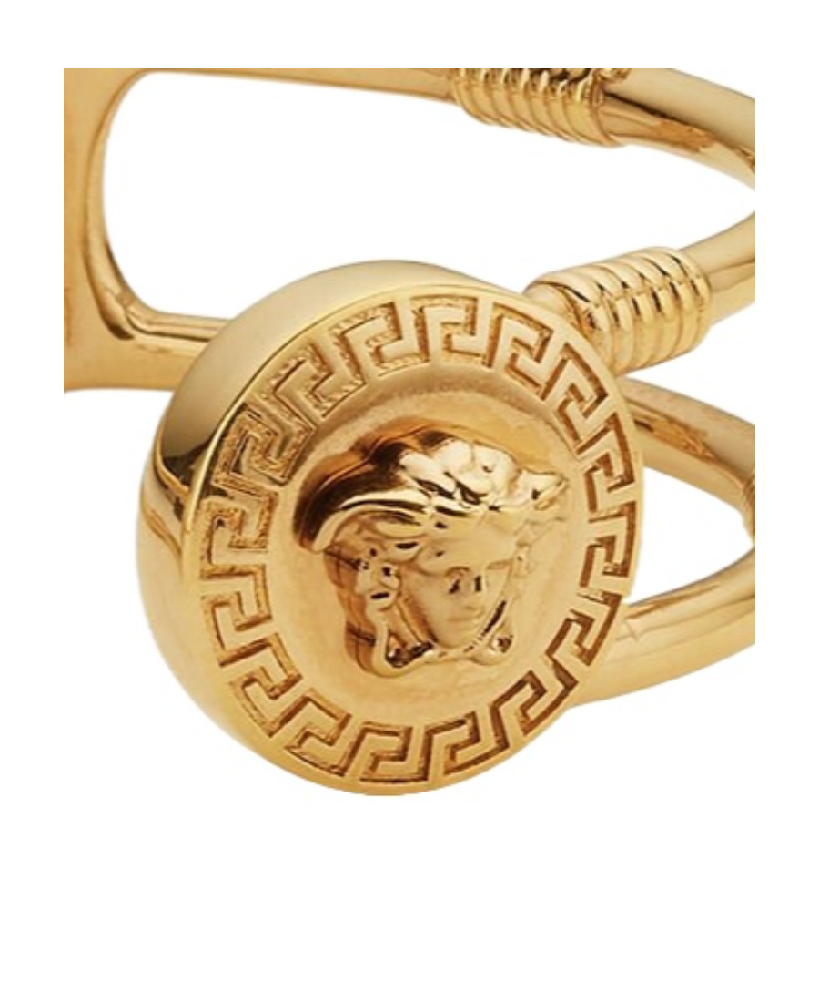 Versace Medusa Head Cuff Bracelet In Yellow