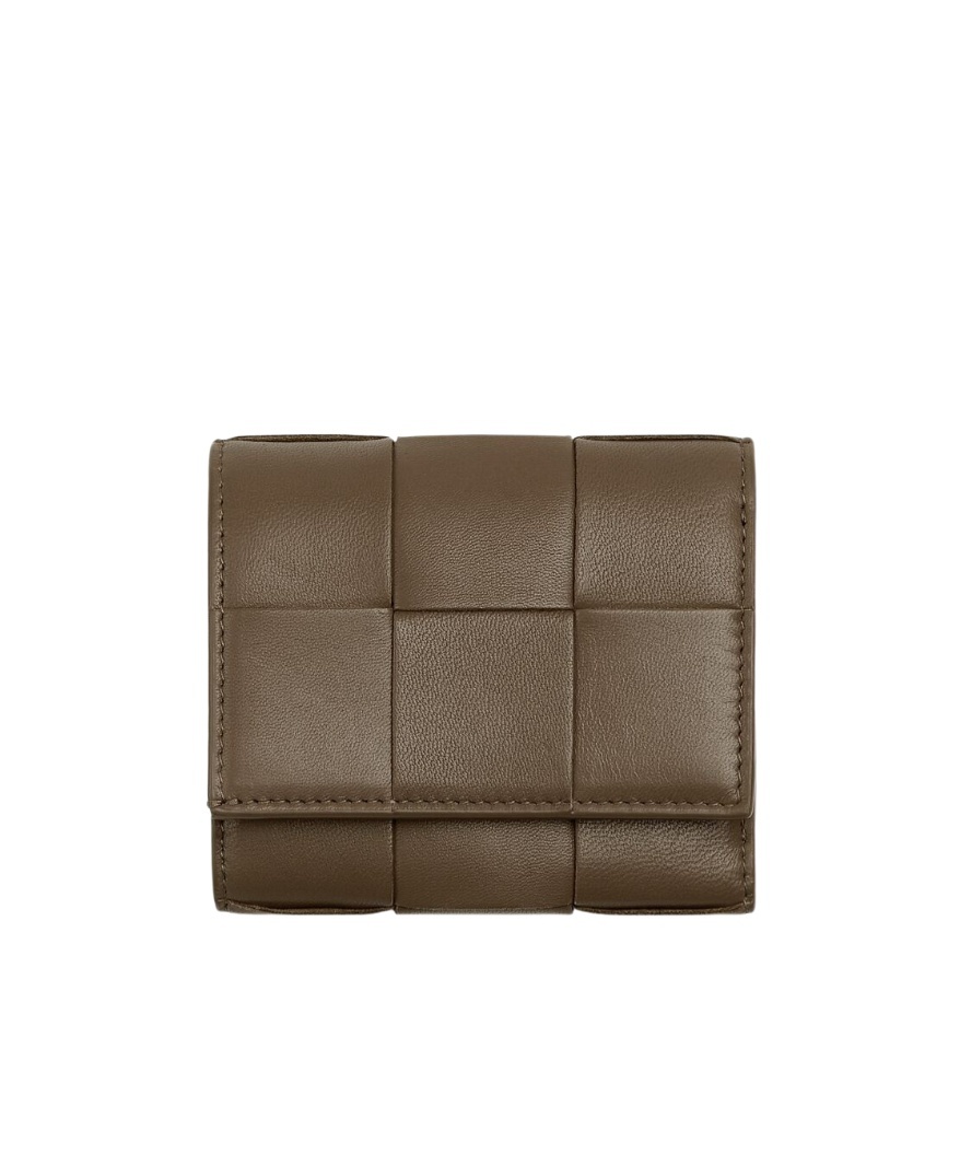 Bottega Veneta Small Three-fold Wallet In Brown