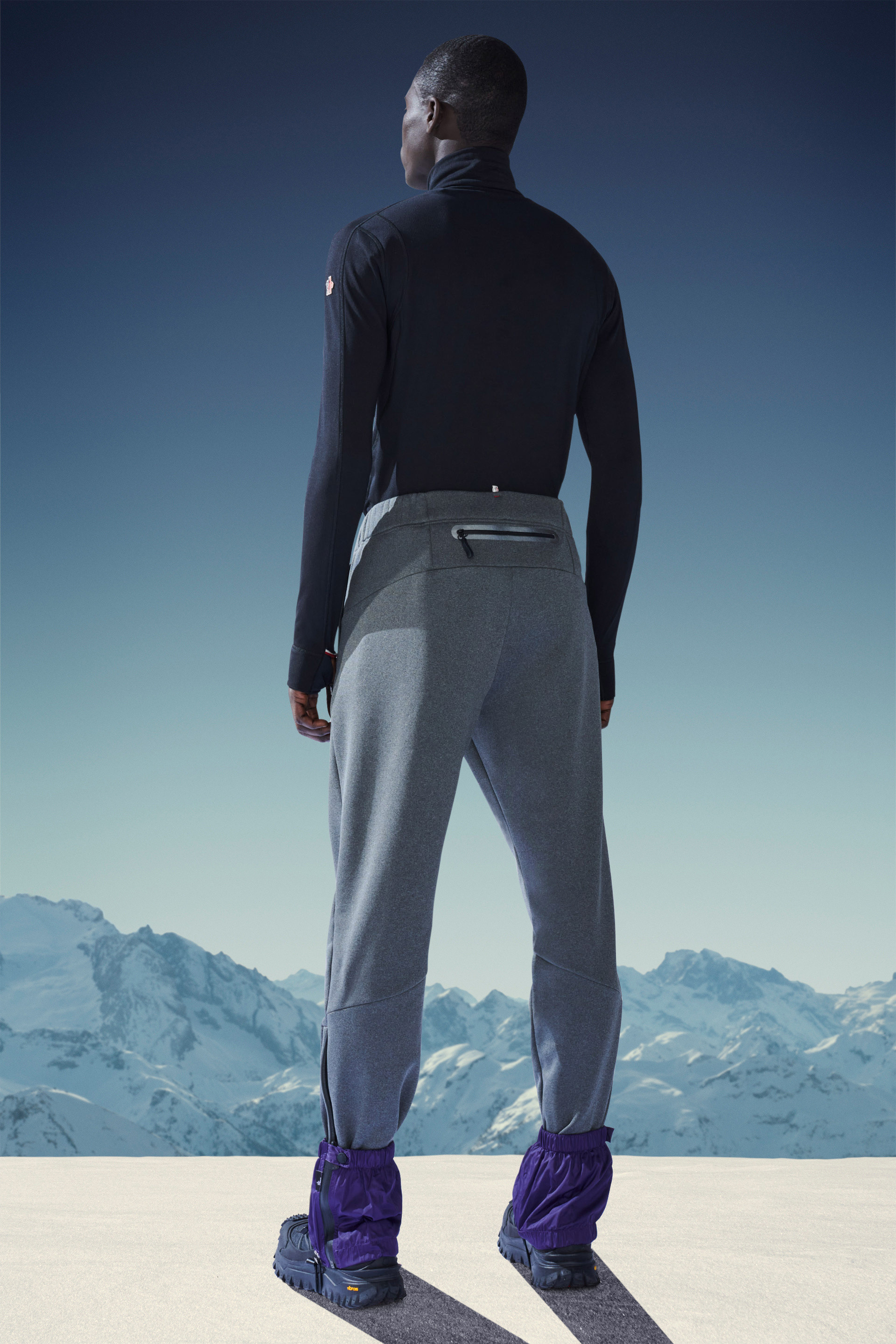 Moncler Logo-print Track Pants In Gray
