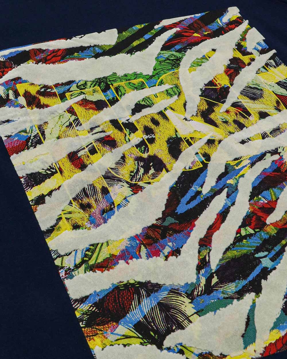 Just Cavalli Printed T-shirt With Round Neck In Black