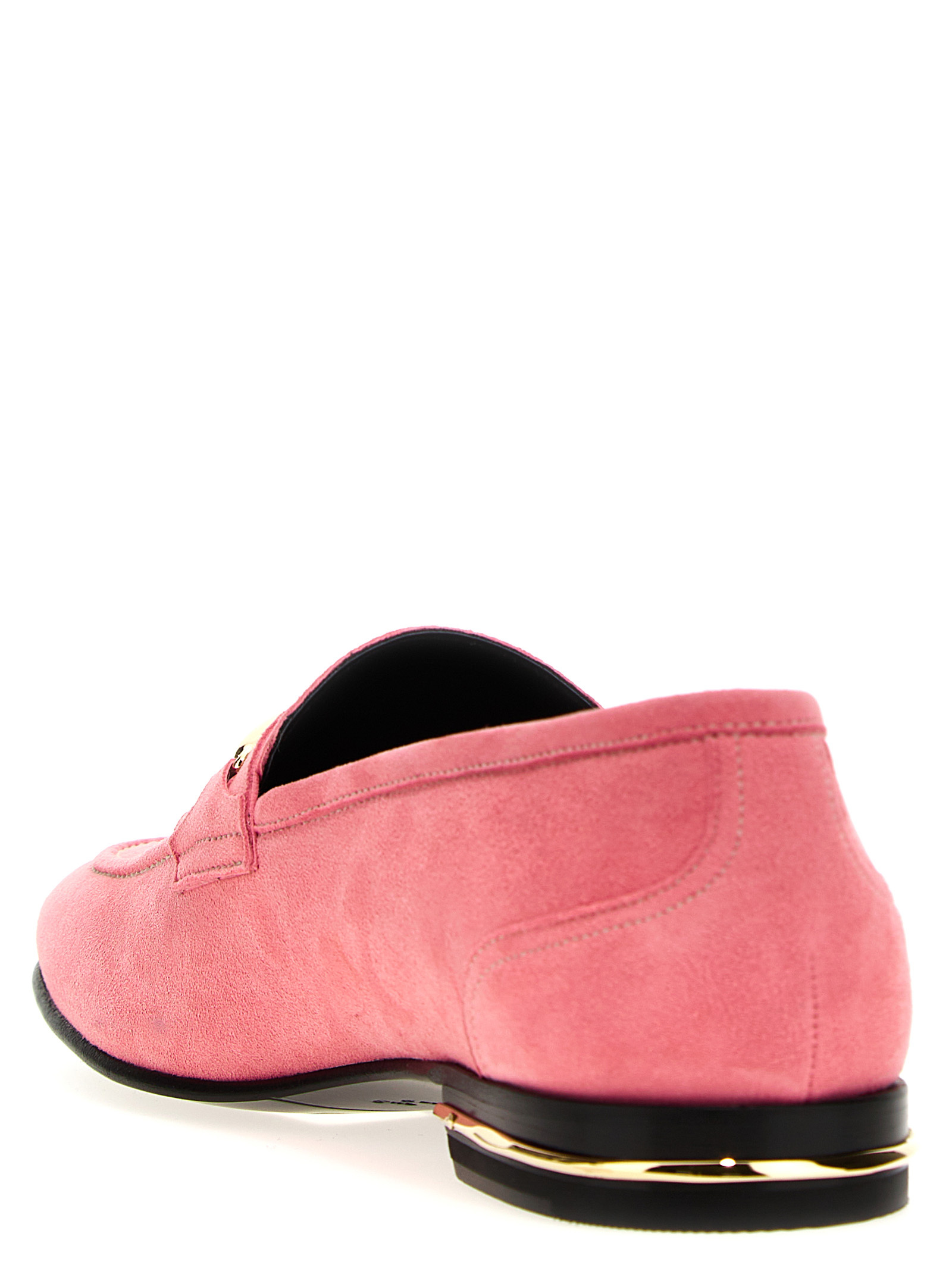 Bally Pink Genos Buckle-embellished Loafers In Pink