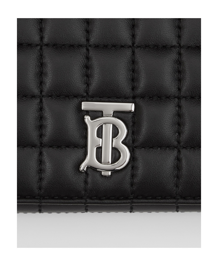 Burberry Small Lola Wallet In Leather In Black