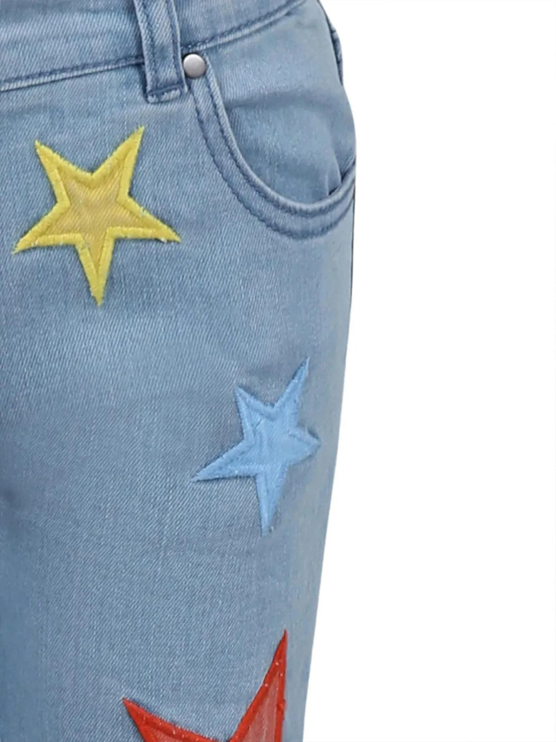 Stella Mccartney Star-print Jeans In Blue