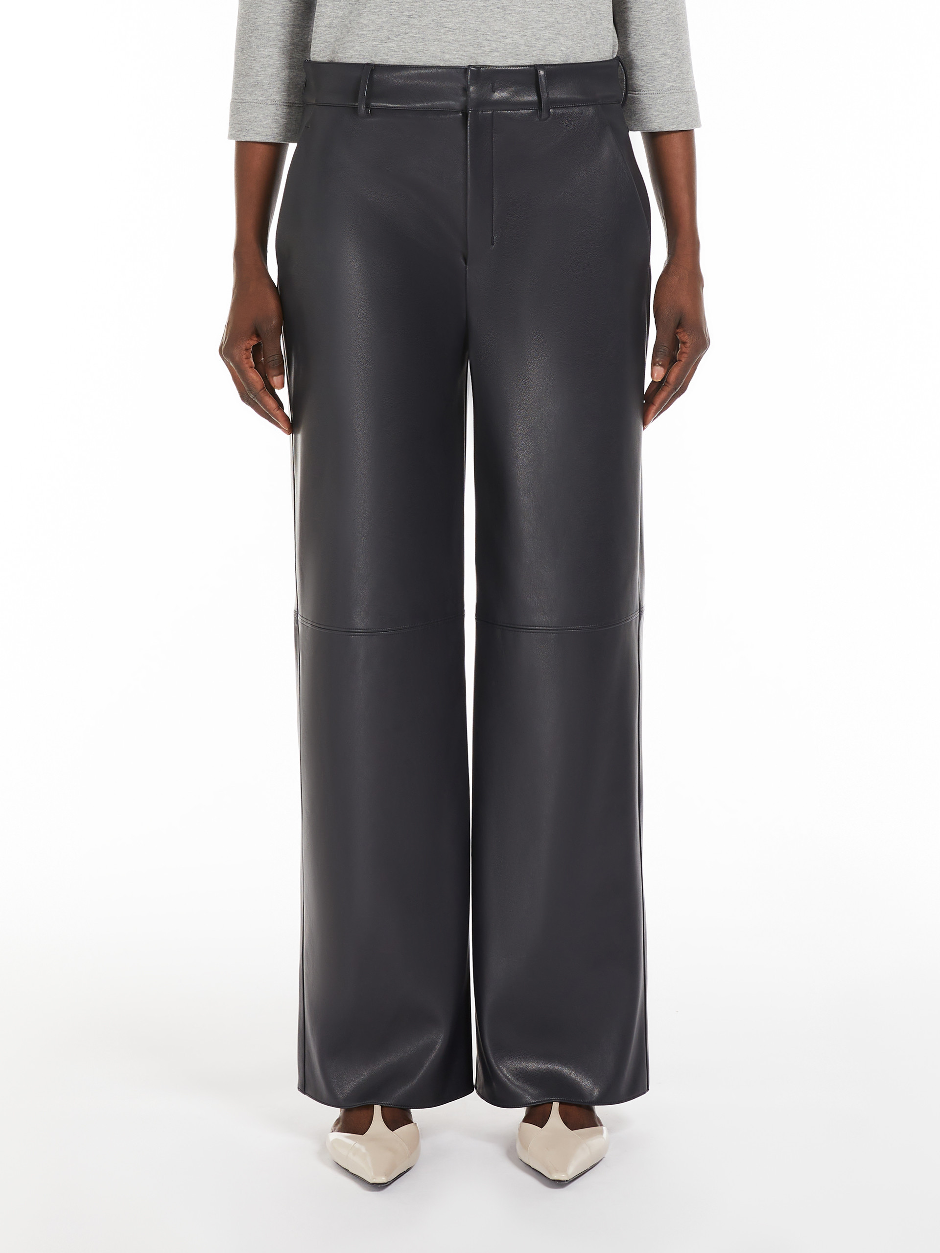 Max Mara Belt-loop Casual Pants In Black