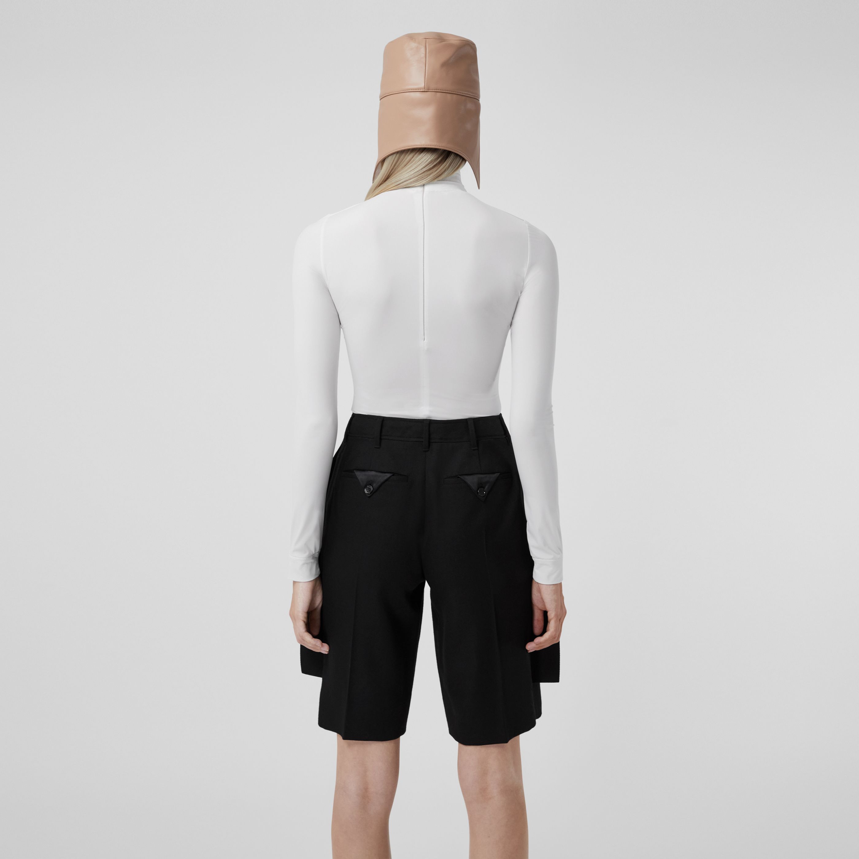 Burberry Semi-sheer Long-sleeve Body In White