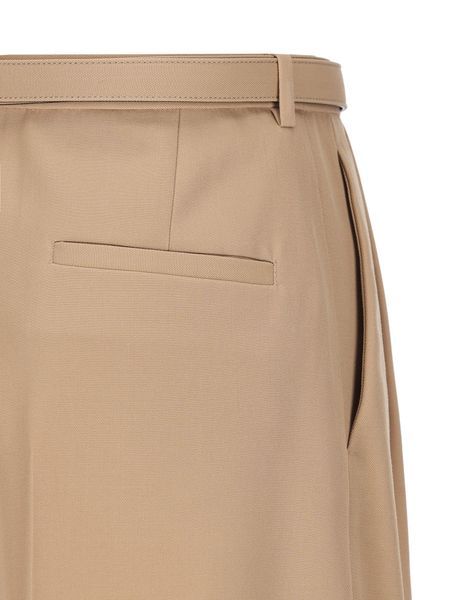 JIL SANDER BELTED TROUSERS