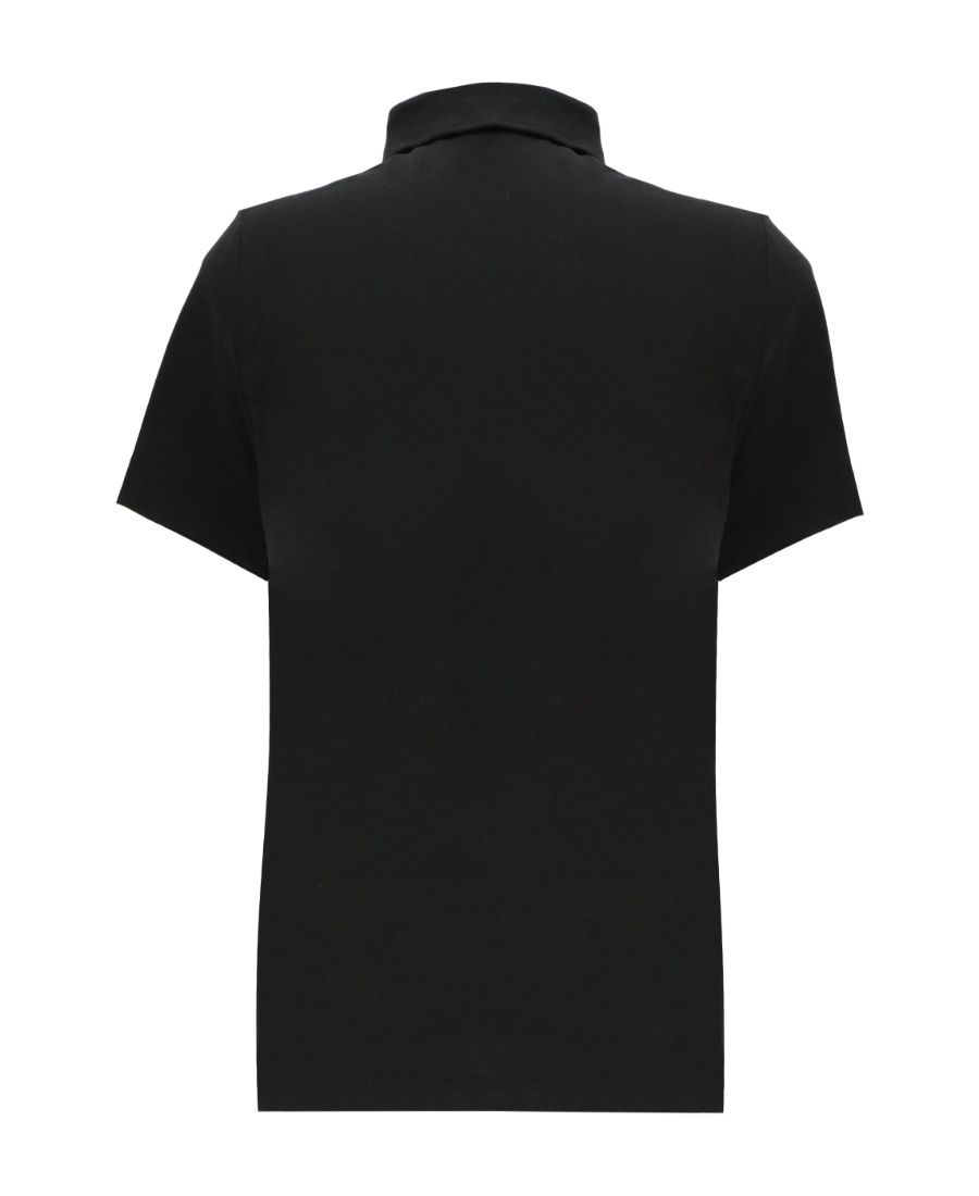Zanone Ice Cotton Polo Shirt In Black