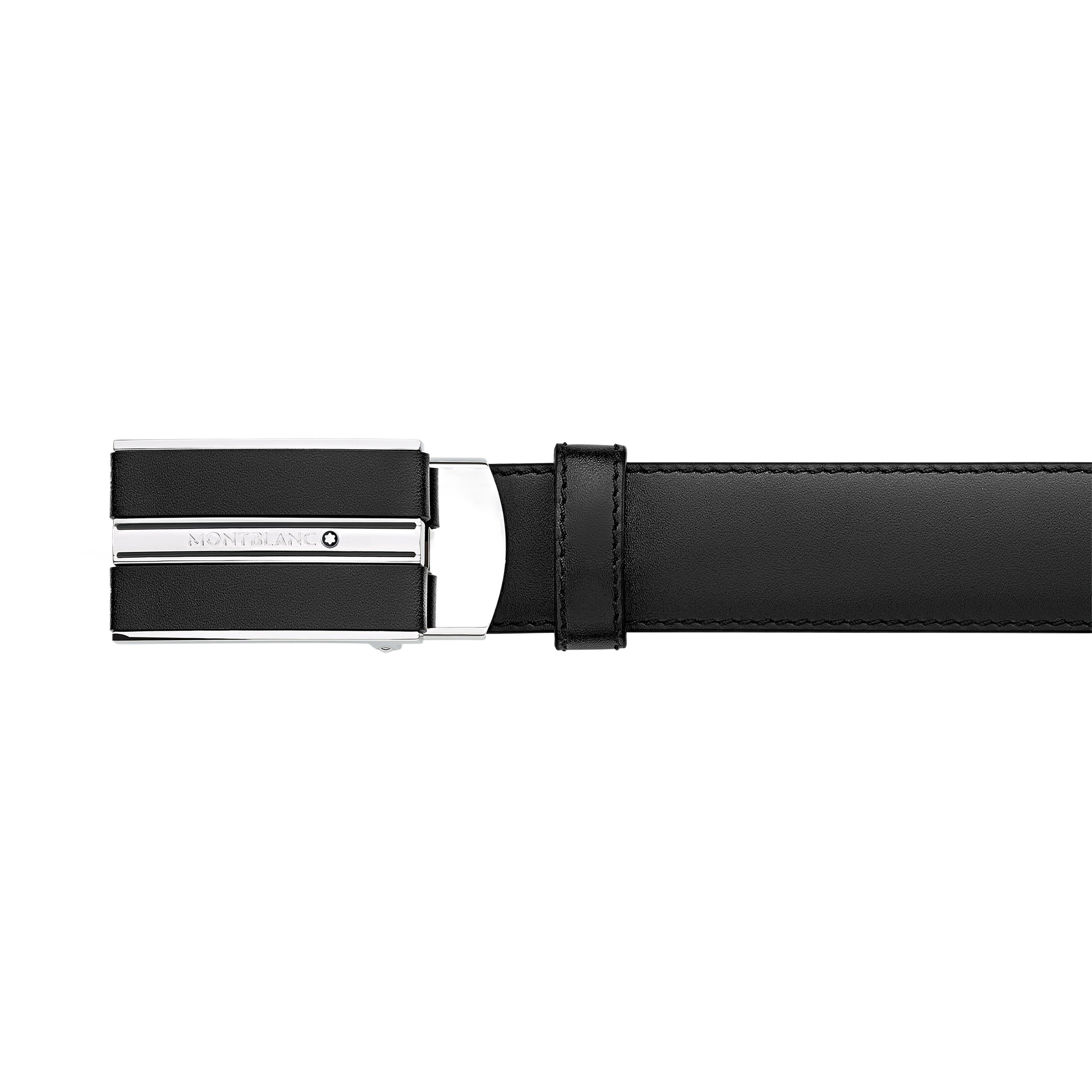 Montblanc Men's Smooth Leather Cut-to-size Business Belt In Black