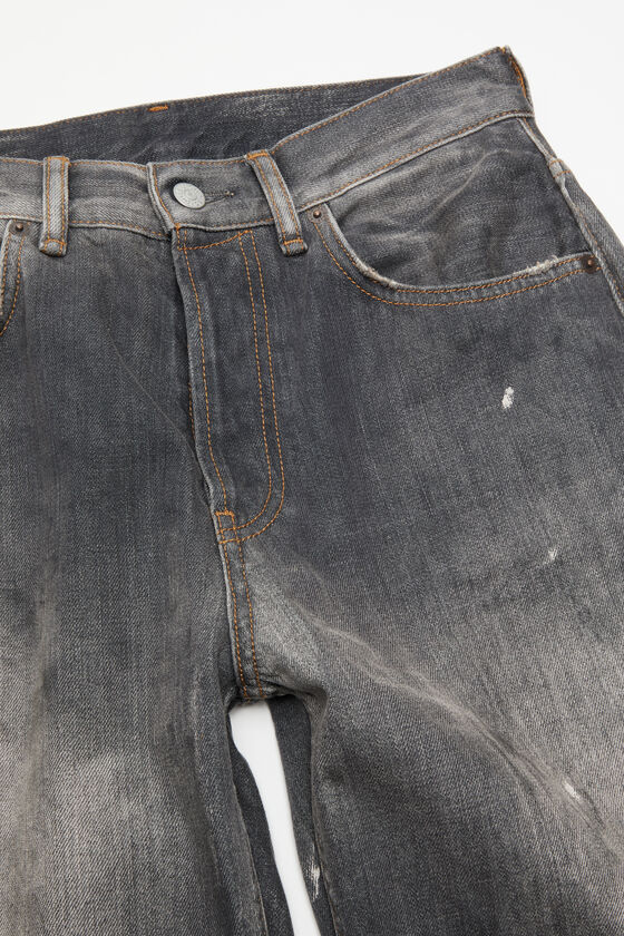 Acne Studios Loose Fit Jeans In Black
