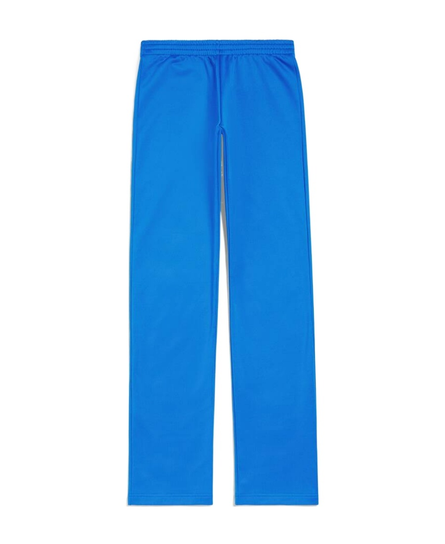 Balenciaga Straight-leg Track Pants In Blue