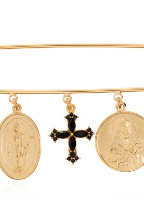 Dolce & Gabbana Safety-pin Brooch In Gold