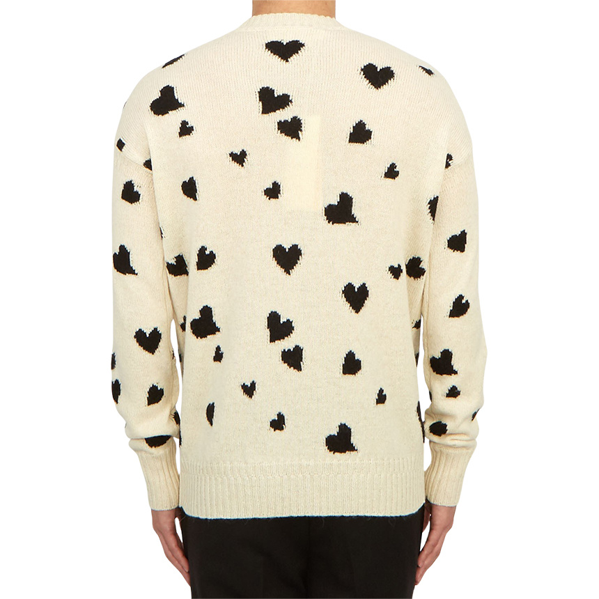 Marni Jacquard Wool Sweater In White