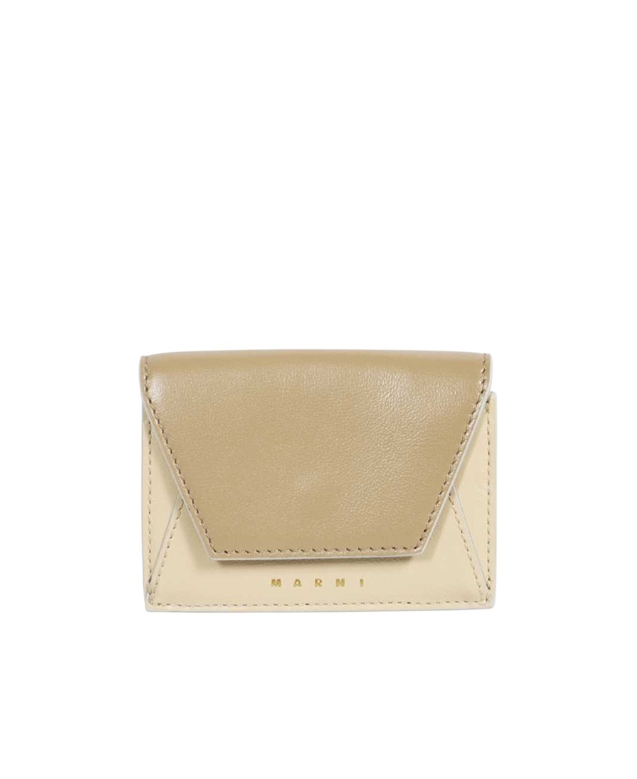 Marni Logo Wallet In Gray