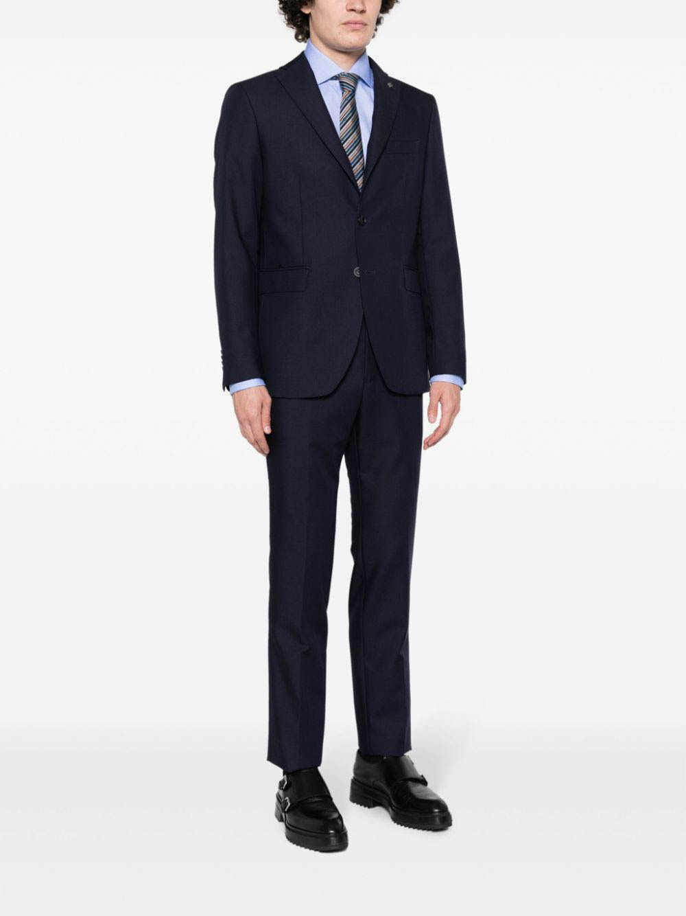 Tagliatore Single-breast Notch-lapel Blazer In Black