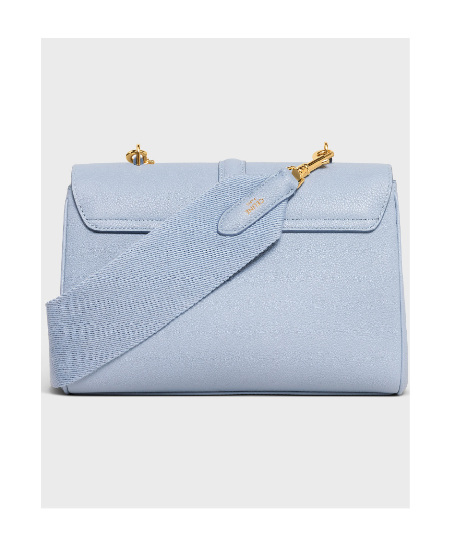 Celine Soft 16 Teen Soft Grain Cowhide Handbag In Blue