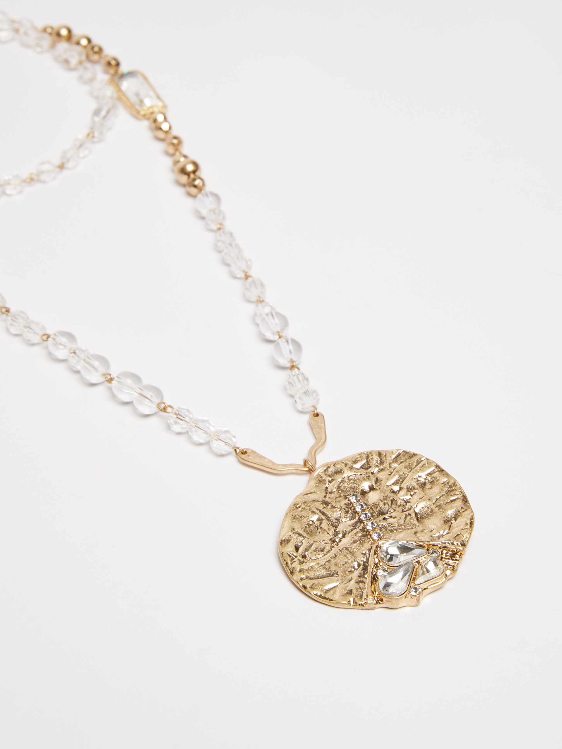 Weekend Max Mara Long Necklace With Pendant In Yellow