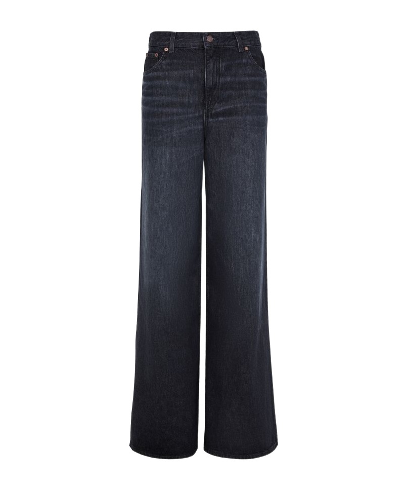 Chloé Ide Leg High-rise Jeans In Black