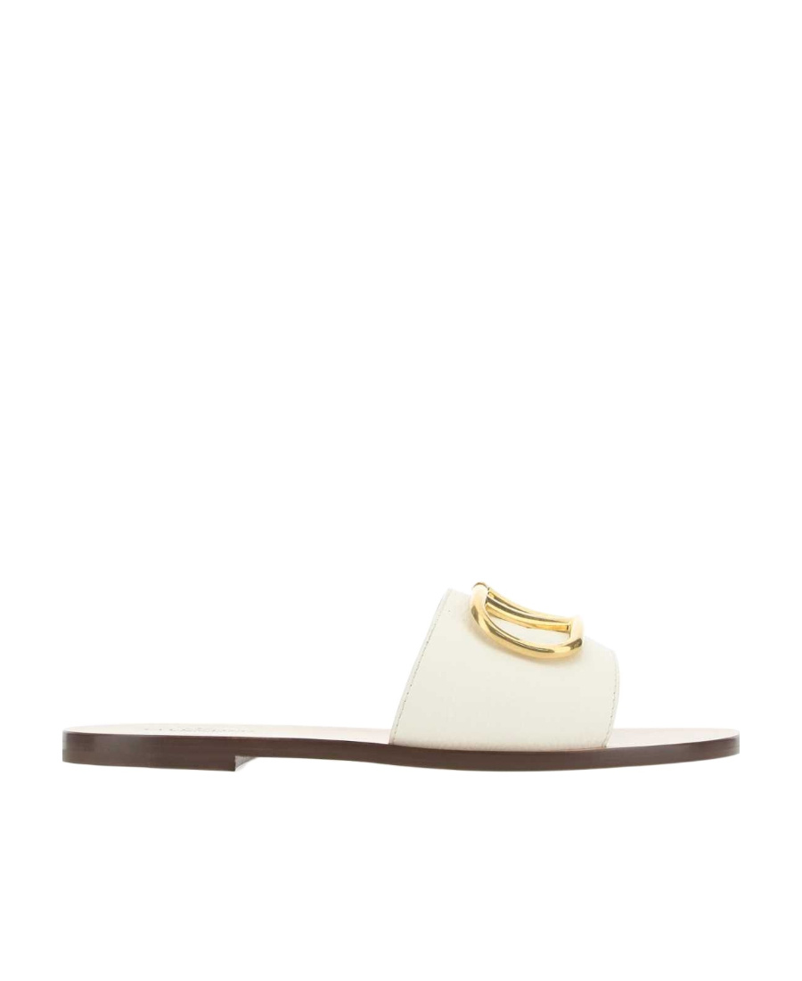 VALENTINO GARAVANI VALENTINO VLOGO PLAQUE SLIP-ON SANDALS