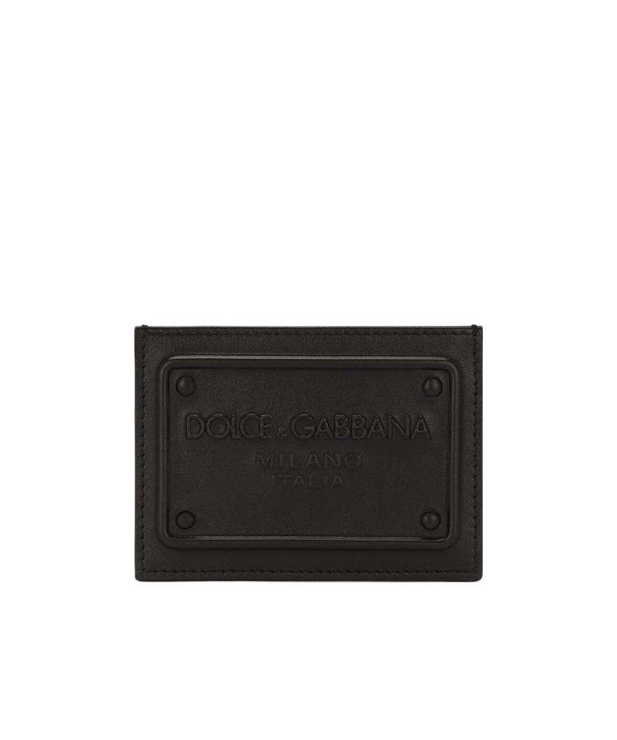 DOLCE & GABBANA DOLCE  GABBANA LOGO EMBOSSED CARD HOLDER