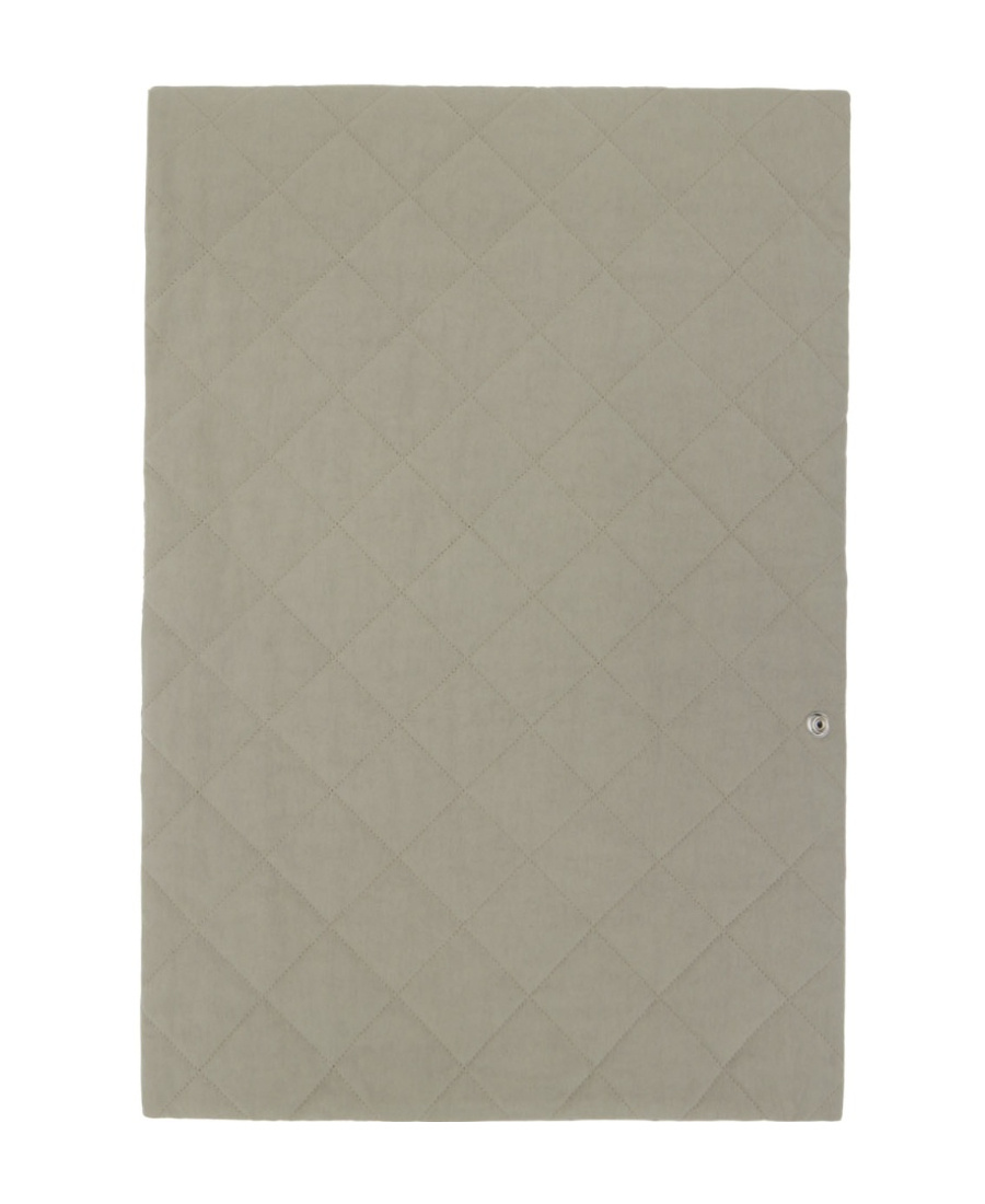 Mm6 Maison Margiela Diamond-quilted Scarf In Gray