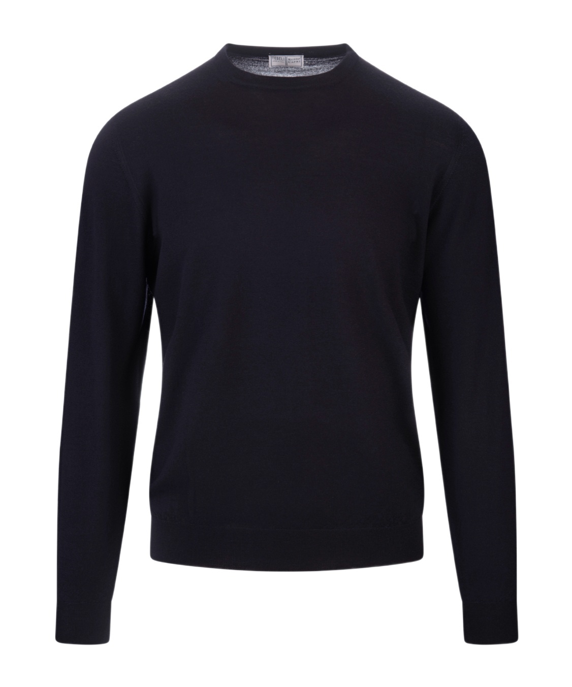 Fedeli Round Neck Sweater In Black