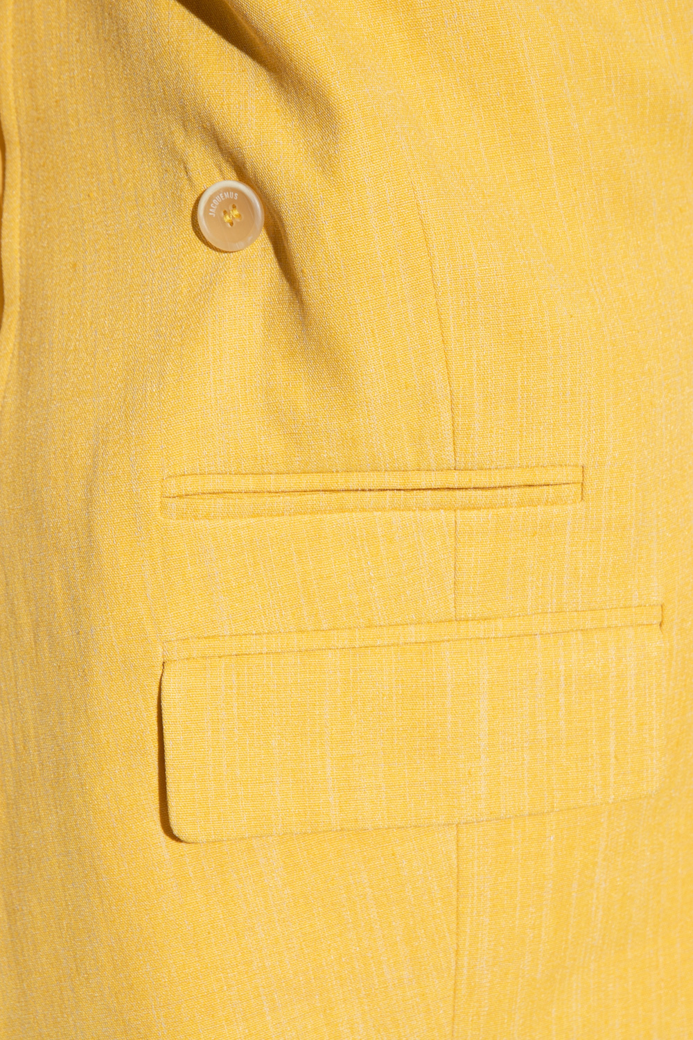 Jacquemus La Veste Tibau Crossover Blazer In Yellow