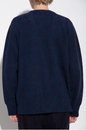 Givenchy Long-sleeved Knitted Cardigan In Black