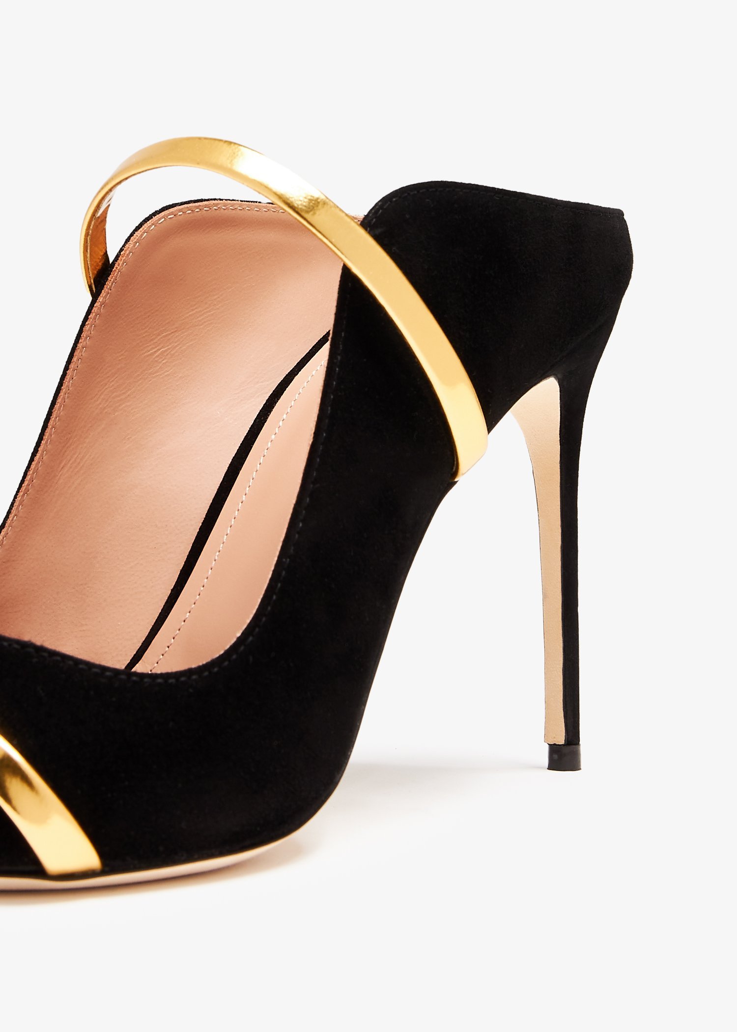 Shop Malone Souliers Square-headed High-heeled Sandals In Black