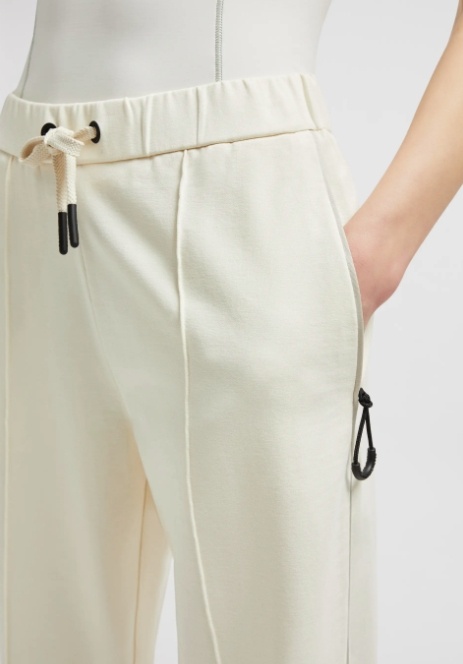 Moncler Elastic Waist Sweatpants In White