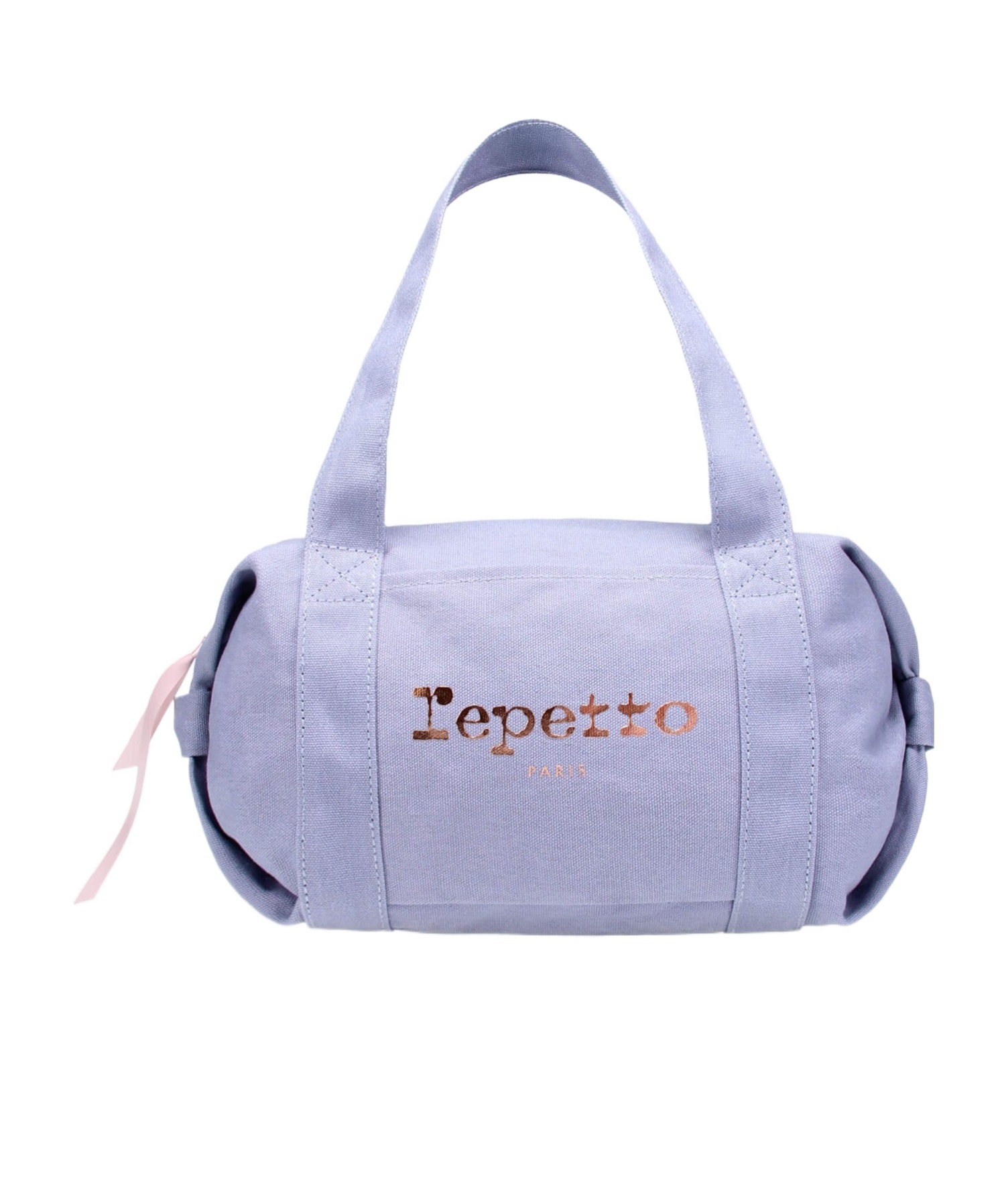 Repetto Small Cotton Duffle Bag With Logo In Purple