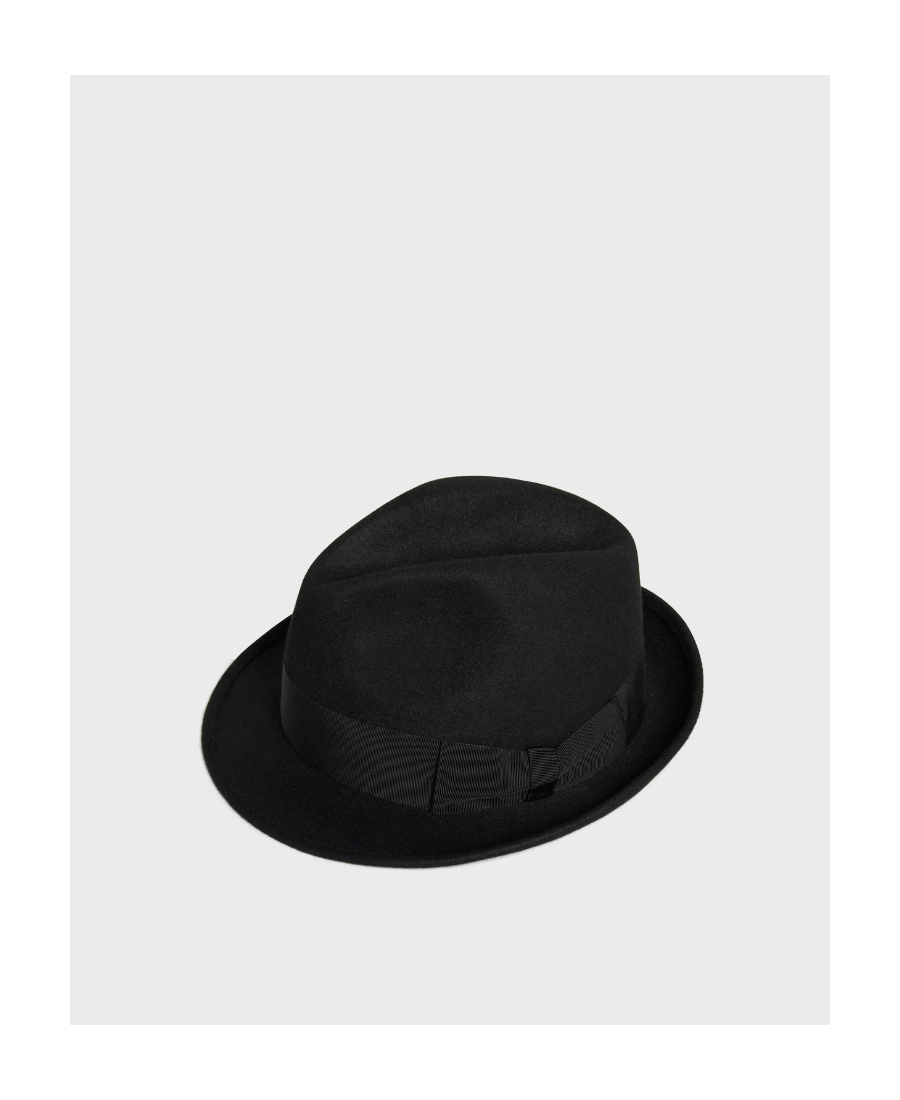 Celine Felt Wide-brimmed Hat In Black