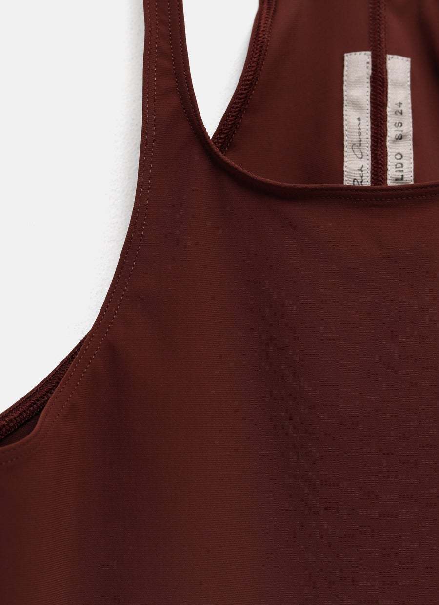 Rick Owens Halterneck Bikini Top In Brown