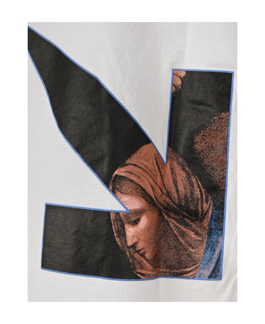 Off-white Caravaggio Arrows Long-sleeved T-shirt In White