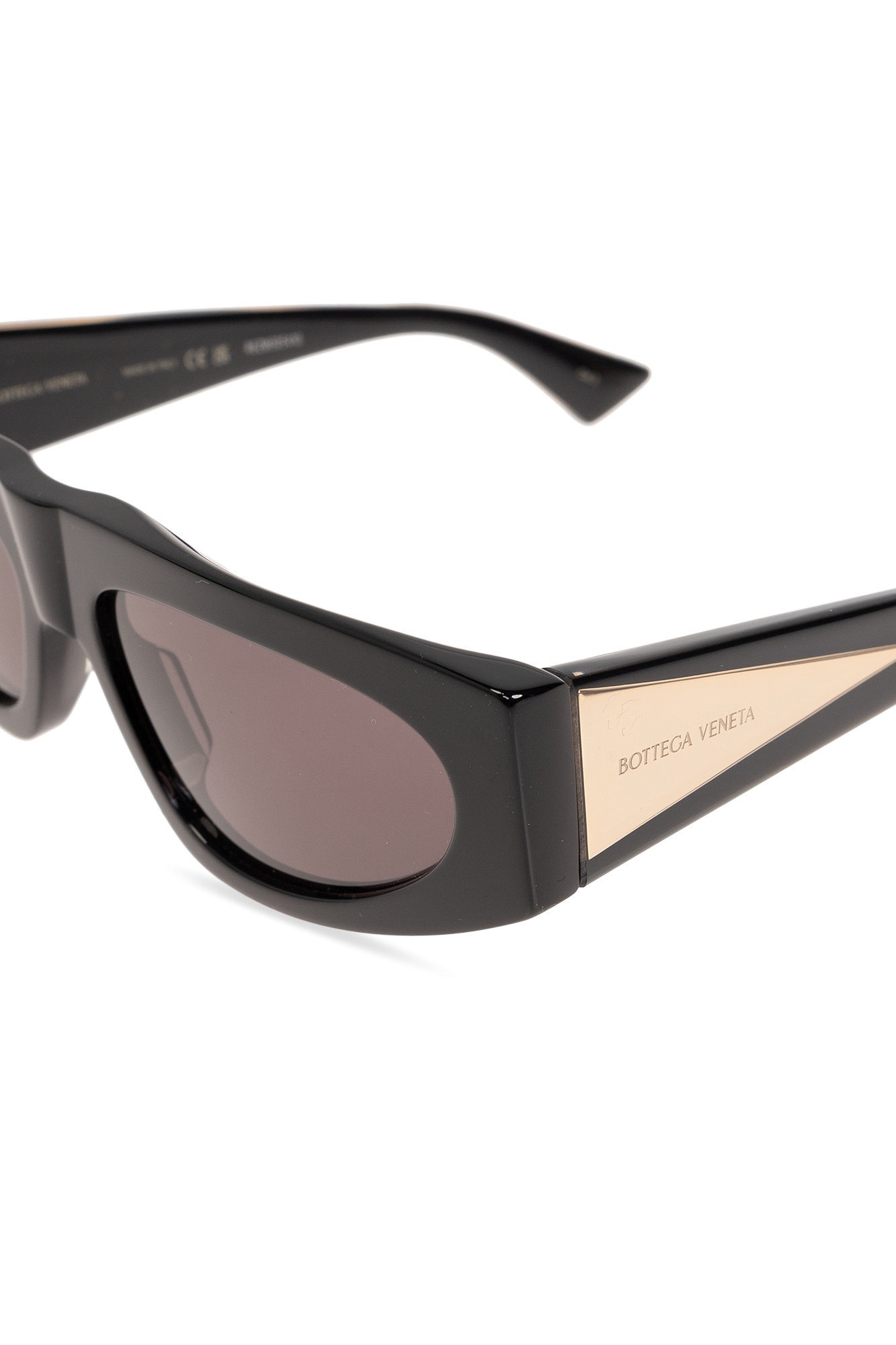 Bottega Veneta Eyewear Rectangle Frame Sunglasses In Black