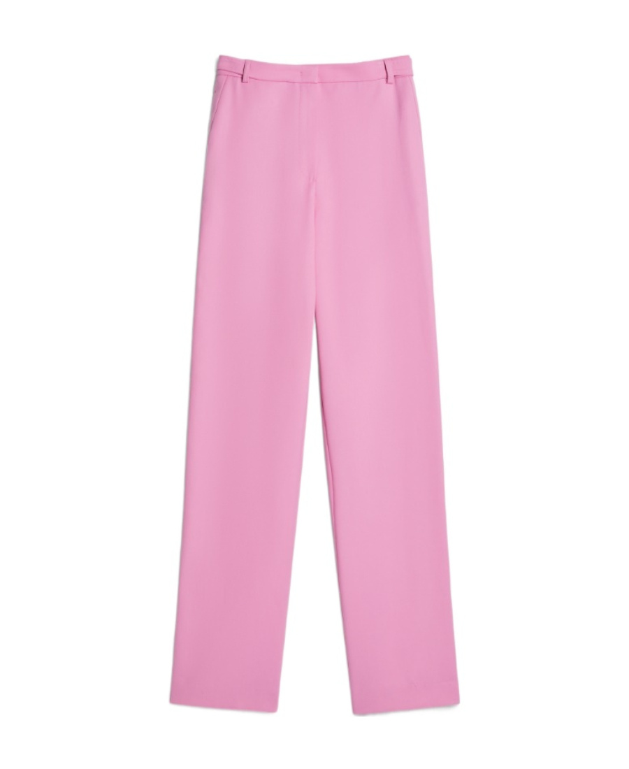 Max Mara Garian High Waist Casual Pants In Pink