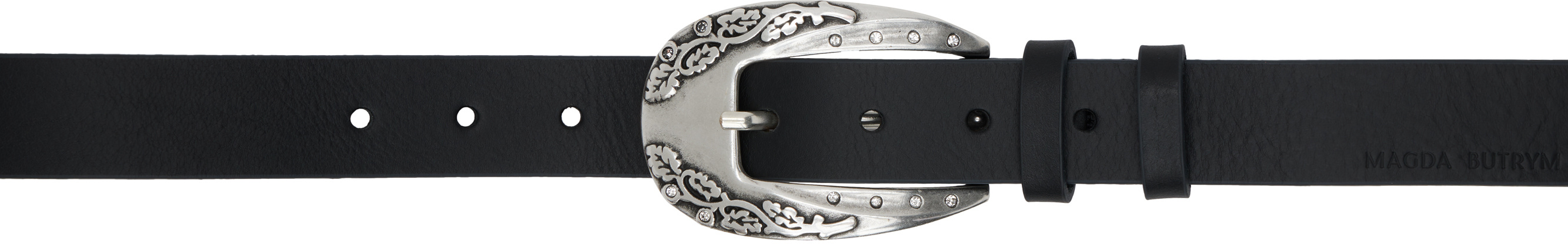 Magda Butrym Patterned Belt In Black