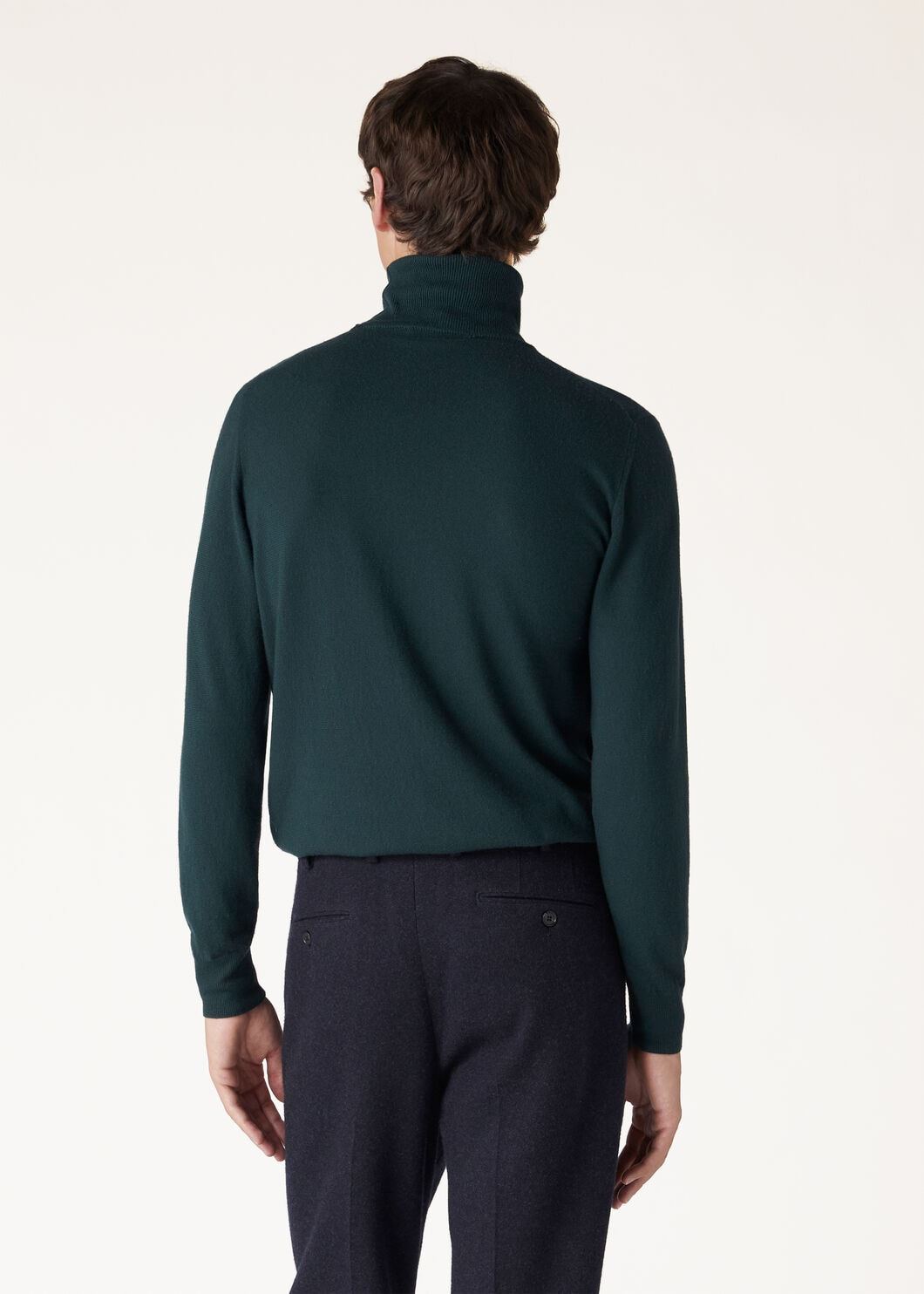 Loro Piana Roll-neck Cashmere Jumper In Green