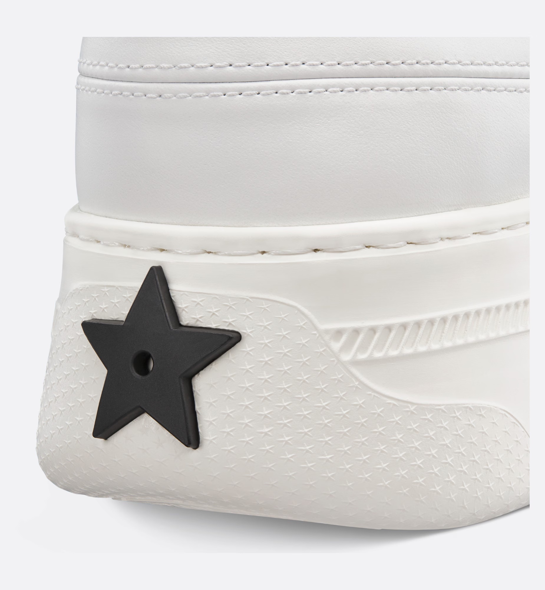 Dior Star Platform Sneakers In White