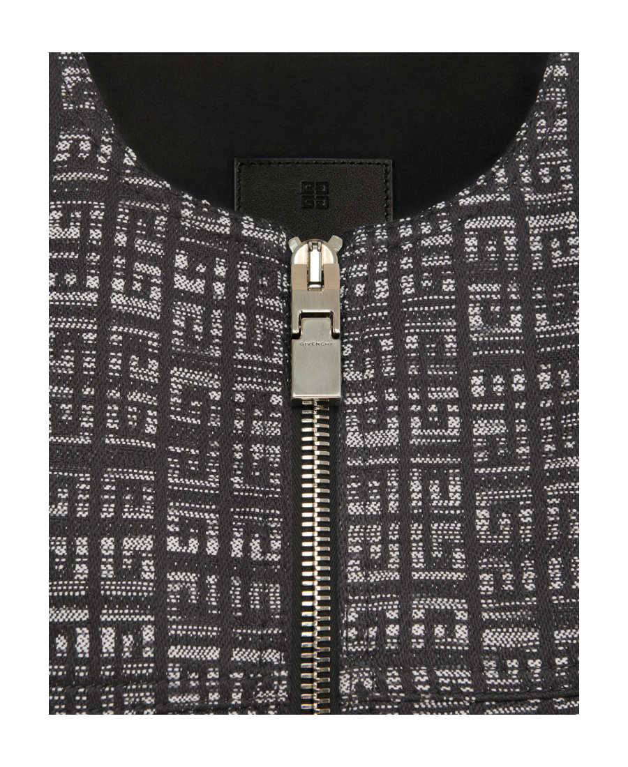 Givenchy 4g Logo Zipper Dress In Black