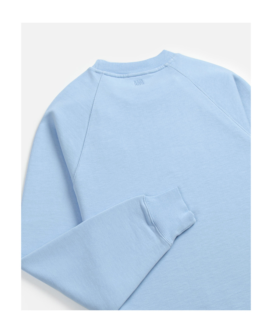 Ami Alexandre Mattiussi Tonal Ami De Coeur Sweatshirt In Blue